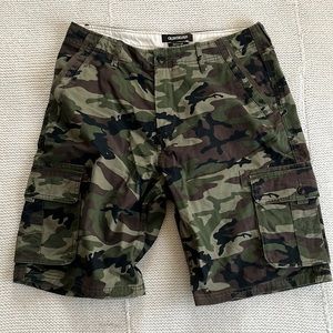 Camo cargo shorts